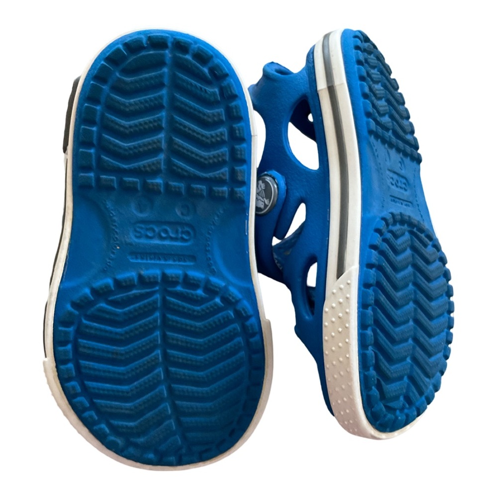 Crocs Classic Clogs Toddler C4 Blue Slip On Water Shoes Beach Play - Picture 5 of 9